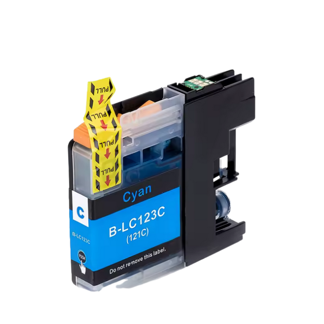 Tusz INQ LC123C/LC121C Cyan do Brother DCP-J132W / DCP-J152W zamiennik